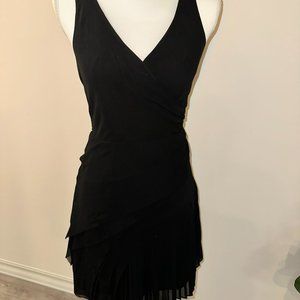 Banana Republic pleated black dress